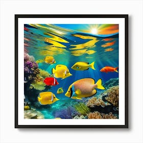 Colorful Fishes 1 Art Print