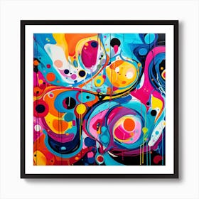 Juangisme Mindless Journey Abstract Art #3 Art Print