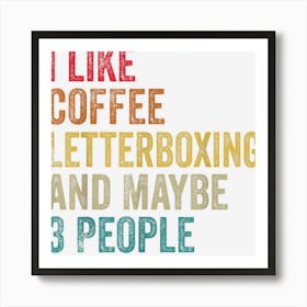 I Like Coffee Jumping Rope & Maybe 3 People Vintage Art Print