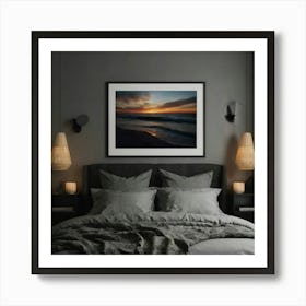 Sunrise At The Beach 1 Art Print