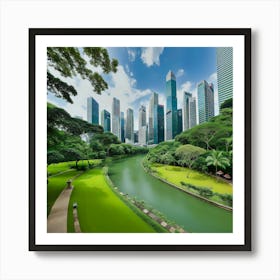 Singapore Cityscape Póster