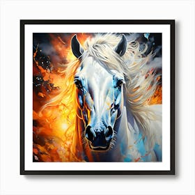 Fire Horse 1 Art Print