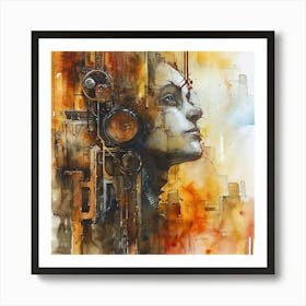 Myeera Abstract Brainstorming Imaginative Dystopian Realm Steam 79c3712b 91d3 406d 969b 54cc2720eb28 Art Print