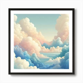 Clouds 2 Art Print