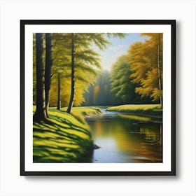 River In The Woods 5 Art Print