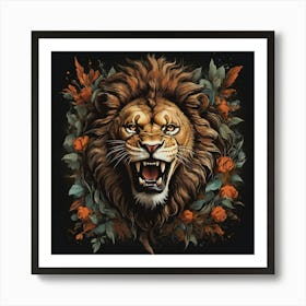 Lion art print 1 Art Print