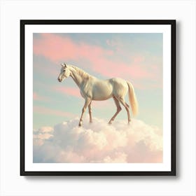 Horse In The Clouds 13 Art Print