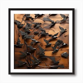 Birds On A Branch Art Print