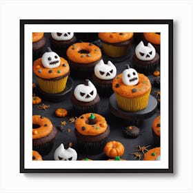 Halloween Cupcakes 2 Art Print