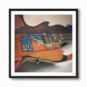 OCA DNA  Acoustic Guitar 3 Art Print