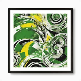 Digital Art Abstract, Davinci Style Art Print