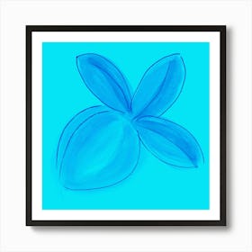 Lemon Blue Bright 2 Art Print