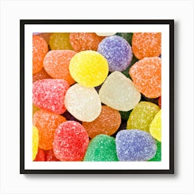 Colorful Gummy Bears Art Print