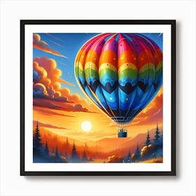 Hot Air Balloon Art Print