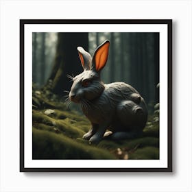 Bunny In Forest Perfect Composition Beautiful Detailed Intricate Insanely Detailed Octane Render T (8) Art Print