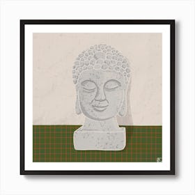 Asian Sculpture Square Art Print