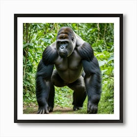 Gorilla In The Forest 1 Art Print