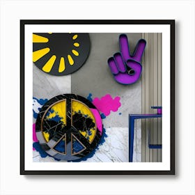 Peaceyz Art Print