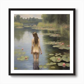 Skinny Dipping #4 Art Print