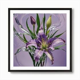 Purple Lily 1 Art Print