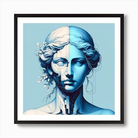 Blue Alloy Harmony Art Print