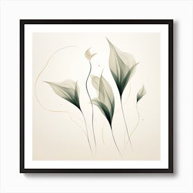 Abstract Floral Painting 7 Art Print