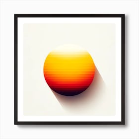 Abstract Sunset Art Print