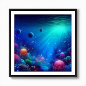 Deep water Art Print