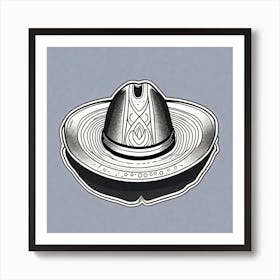 Mexico Hat Sticker 2d Cute Fantasy Dreamy Vector Illustration 2d Flat Centered By Tim Burton (6) Art Print