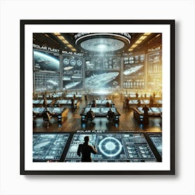 Solar Fleet Command Converted Art Print