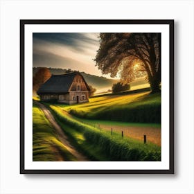 Sunset In The Countryside 35 Art Print