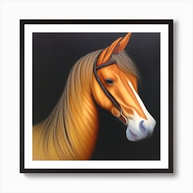 Golden Horse (1) Art Print
