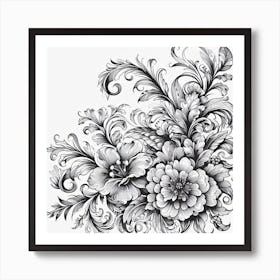 Floral Design 2 Art Print