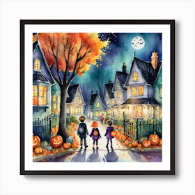 Halloween Night 1 Art Print