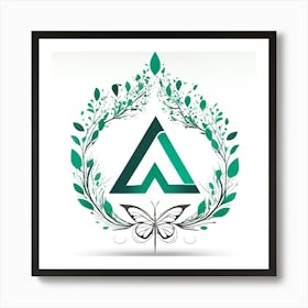 Letter A Logo Art Print