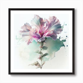 Watercolor Flower Abstract 27 Art Print