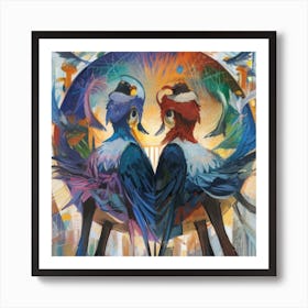 Birds Of Paradise Art Print