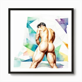 Nude Man But Art Print