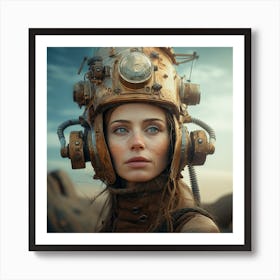 Richardvachtenberg 8000 Years Woman Facewith A Cosmonaut Helmet 513ecdcf 9f53 4ad9 8827 Ff3271eb67a9 Art Print