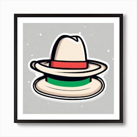 Mexico Hat Sticker 2d Cute Fantasy Dreamy Vector Illustration 2d Flat Centered By Tim Burton (8) Art Print