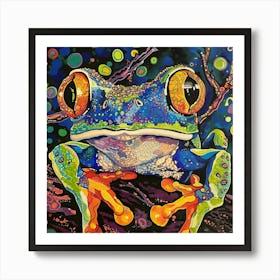 Psychadelic Frog Art Print