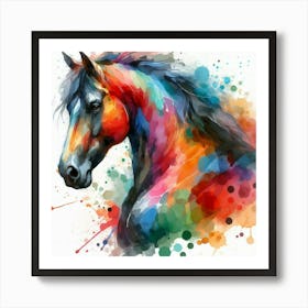 Colorful Horse 1 Art Print