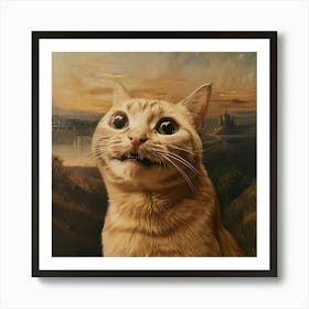 The Cat Lisa Art Print