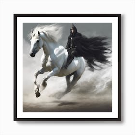 White Horse Art Print