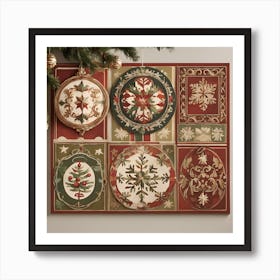 Christmas Ornaments Canvas Art Print