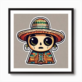 Mexican Girl 13 Art Print