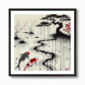 Koi Pond 23 Art Print