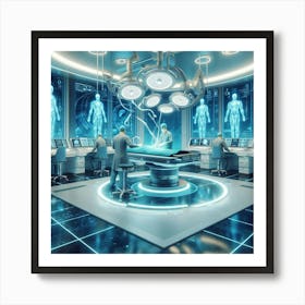 Futuristic Medical Room Art Print