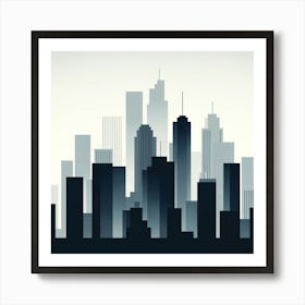 City Skyline Art Print