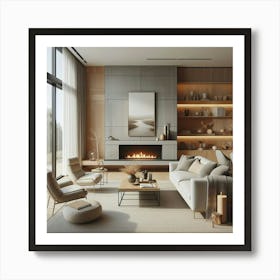 Modern Living Room 6 Art Print